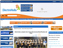 Tablet Screenshot of electrohuila.com.co